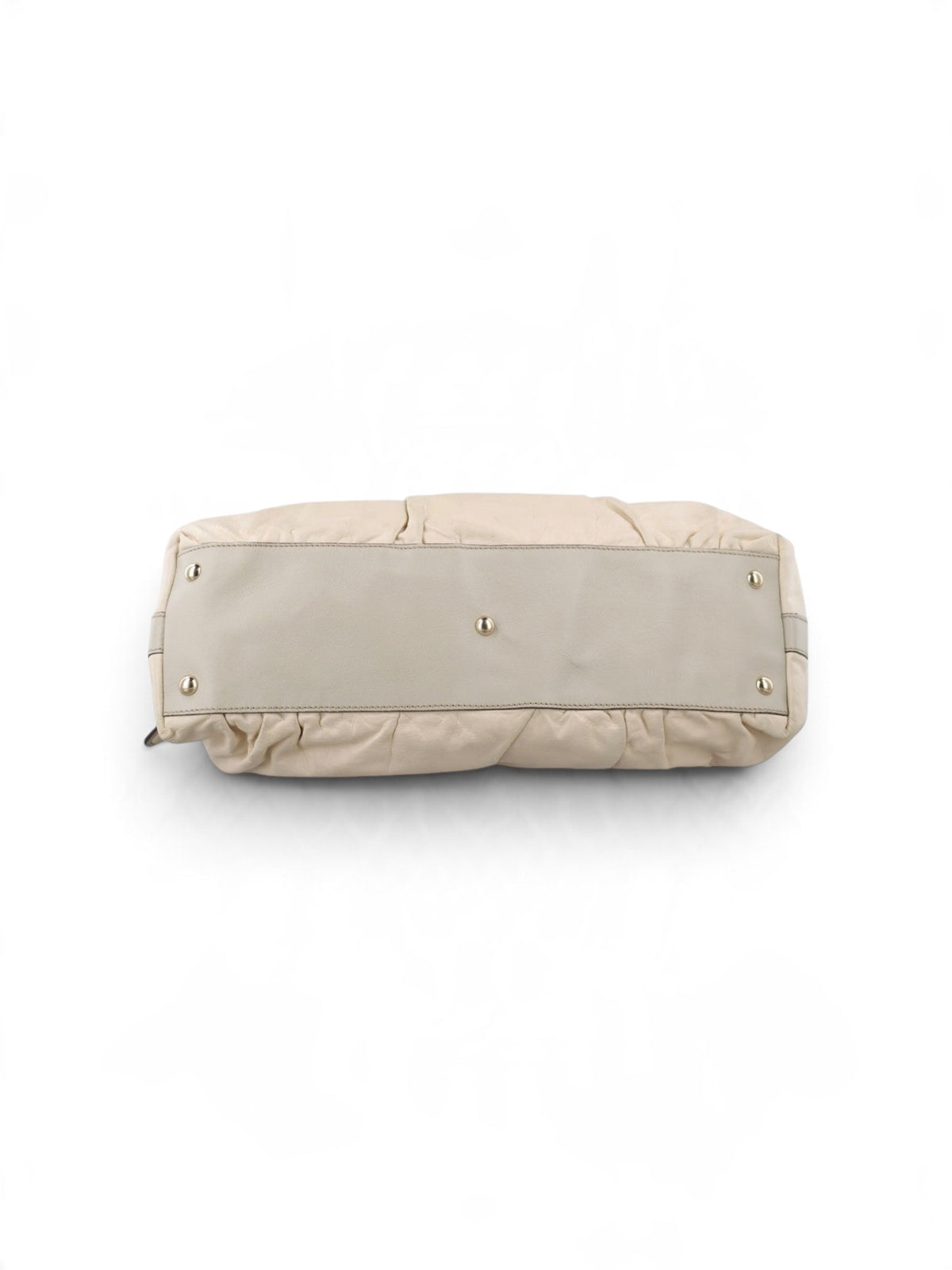 Gucci Bamboo Leather Satchel Handbag – Ivory Cream | Gold Hardware | Pre-Owned