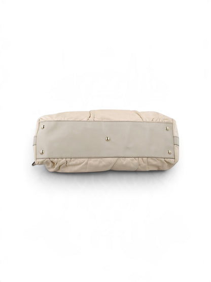 Gucci Bamboo Leather Satchel Handbag – Ivory Cream | Gold Hardware | Pre-Owned
